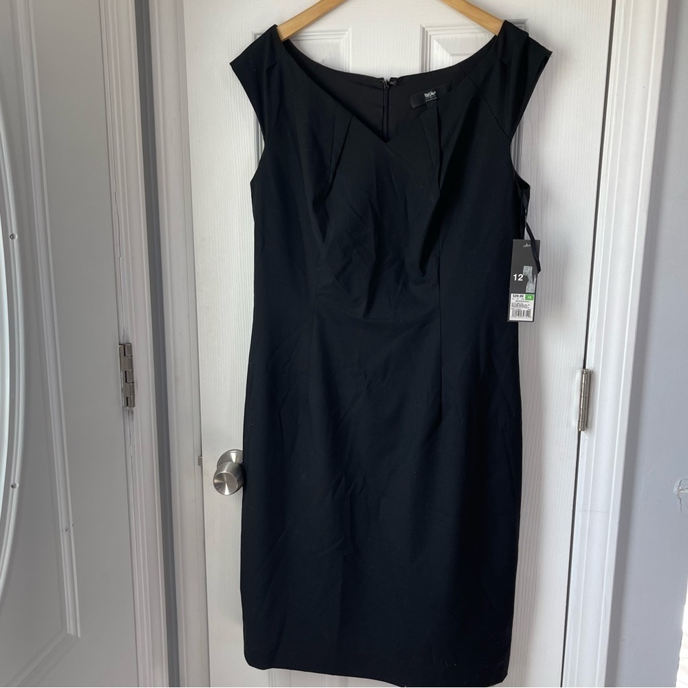 Mossimo Supply Co. Black Midi Sheath Dress